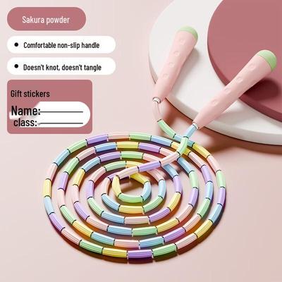 Adjustable Children's Bamboo-Joint Skipping Rope