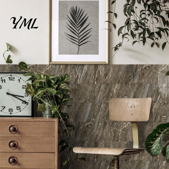 Waterproof Backsplash Decals for Bathroom 12PCS Imitation Marble Pattern Wall Stickers, Self-Adhesive EVA Easy Apply Renovation Sheets Tiles, Scratch