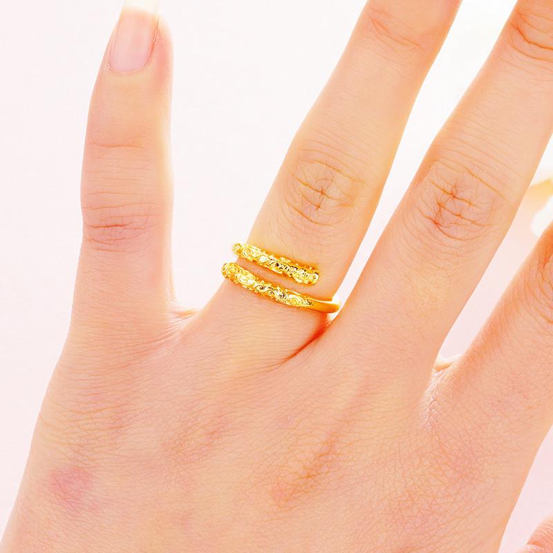 Vintage Style Copper Ring Featuring The Iconic Golden Staff Design For Men And Women