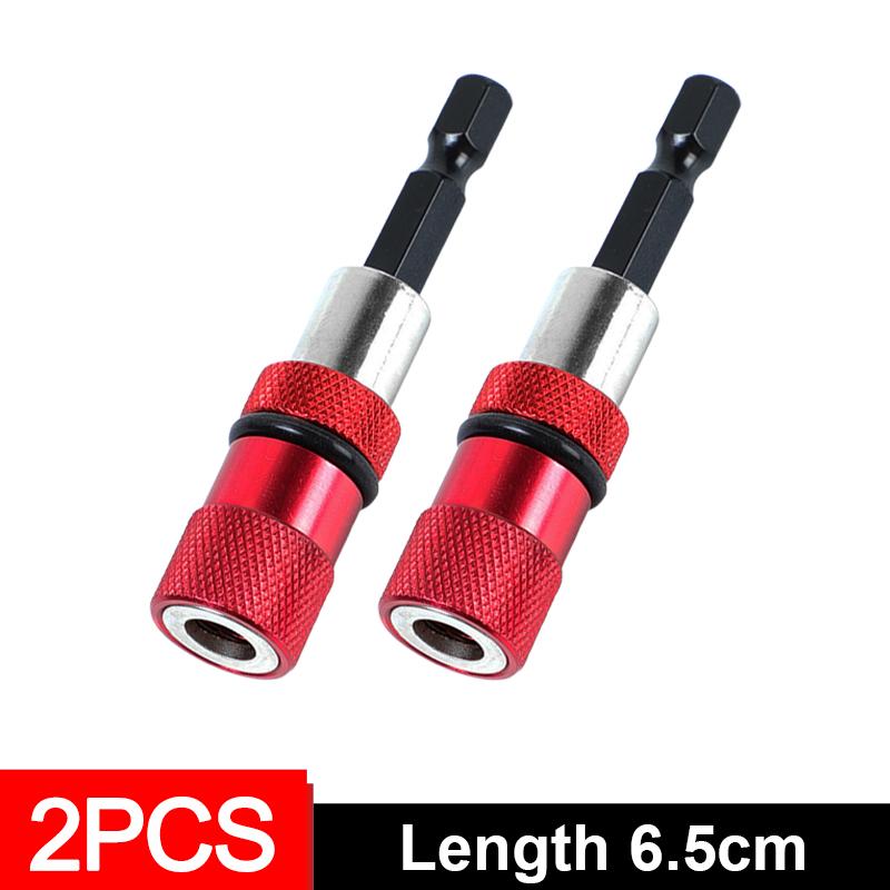 1/6x Hex Shank Magnetic Screwdriver Bit Holder Adjustable Screw Depth Extension Bar 1/4 Inch Power Drill DIY Tool Quick Release