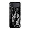 Phone Cover For Samsung Galaxy Z Flip 7 6 5 4 Case Transparent For Samsung Z Flip 3 Hard PC Foldable Shell Number Pattern Capas