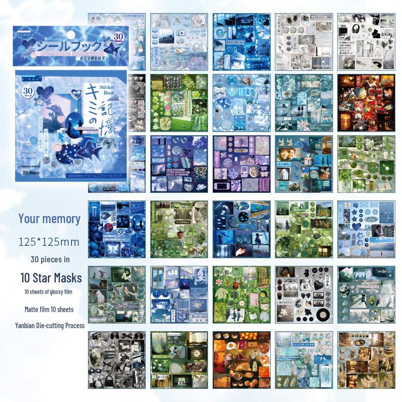 Dreamcore Series: Creative Japanese Die-cut Sticker Book for DIY Journal Decorations