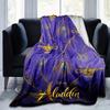 1pc, Aladdin-Inspired Home Decorative Throw Blanket: A Magical Gift for Your Living Room, Bedroom, or Outdoor, Flannel Coverlet