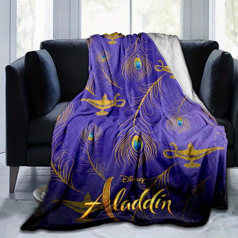 1pc, Aladdin-Inspired Home Decorative Throw Blanket: A Magical Gift for Your Living Room, Bedroom, or Outdoor, Flannel Coverlet