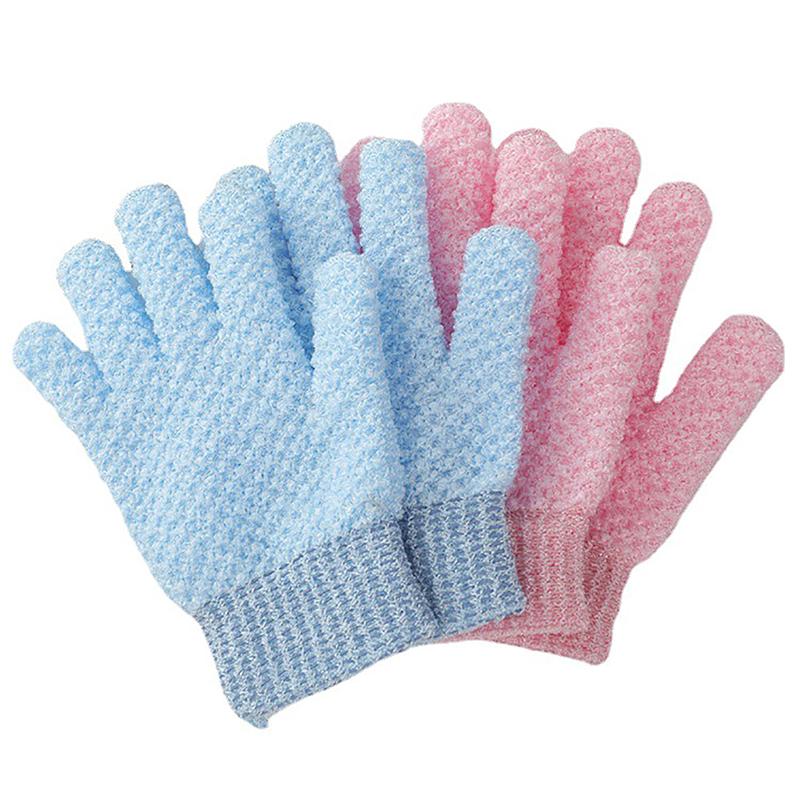 Mushie Set Di 2 Guanti Da Bagno In Cotone 100% Biologico – Per Adulti E Bambini, Spugna Morbida, Baby Blu