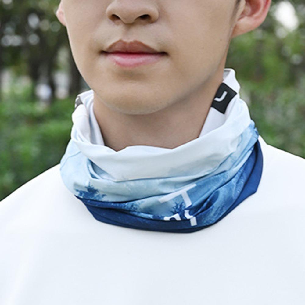 Ice Silk Riding Mask Natural Scene Sun Protection Face Cover Sunscreen Face Mask  Riding