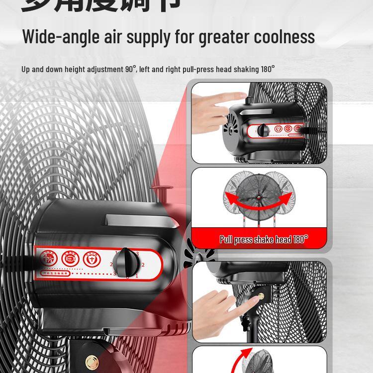 High Power Industrial Fan: Floor, Wall, Exhaust Options for Large Airflow & Formaldehyde Removal