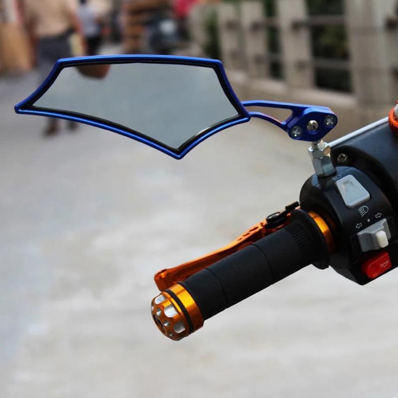 Universal Motorcycle Motorbike Bike Rear View Side Scooter ATV Bicycle Rearview Mirrors Retrofit Decorations