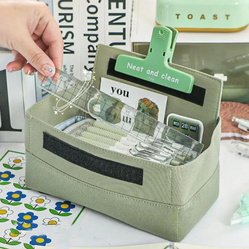 INS Style Puppy Printed Pencil Bag Large Capacity High-value Creative Square Pencil Bag School Student Storage Supplies