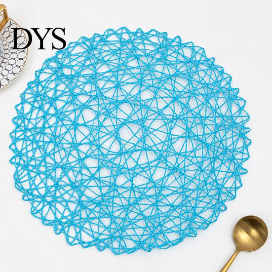 Heat Insulation Mat Resistant Placemat Non-Slip Table Mats for Dining Set Washable Paper Rope Decorative Braided Coasters Protective Bowl Home Kitchen
