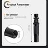 Automatic Tire Deflators Set Of 4 Adjustable Pressure Suitable For Offroad Vehicles Motorcycle Use Includes Valves Caps