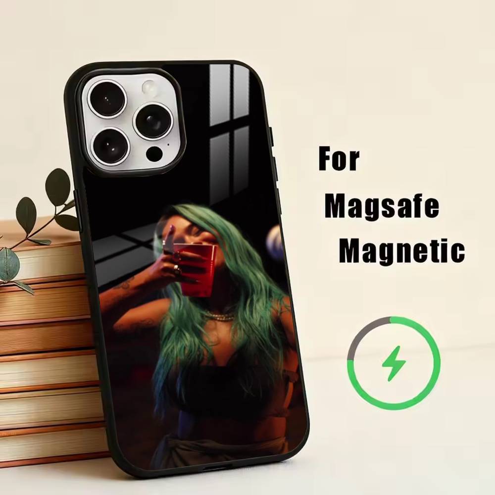 Singer K-Karol G Amargura Phone Case For iPhone17,16,15,14,13,12,11 Plus,Pro Magnetic with Magsafe Wireless Charging