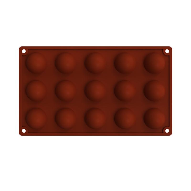 Non-Stick 5/6/15/24 Grids Semicircular Silicone Baking Mold Heat Resistant for Ice Ball Chocolate Jelly Home Kitchen Baking Tool