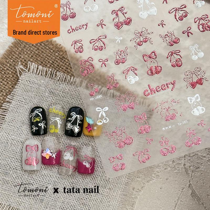 

Tomoni x Tata Hot Stamping Cherry Sweetie Nail Stickers Collection