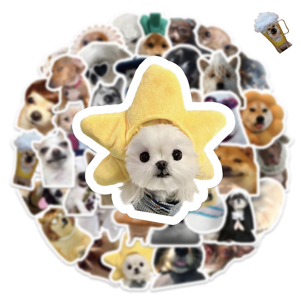 10/30/60pcs Kawaii Cartoon Dog Meme Stickers Funny Creative Graffiti Sticker DIY Laptop Phone Water Bottle Decals Decoration Toy