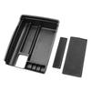 Black ABS Car Armrest Storage Box for Interior Accessories, Compatible with Ri.
