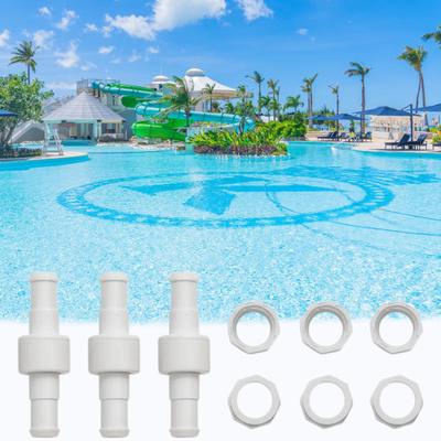 Yousheng D20 Hose Swivel with D15 Nut Pool Cleaner Hose Swivel Nut Set Replacement Parts for Polaris 280 380 180 Pool Cleaners