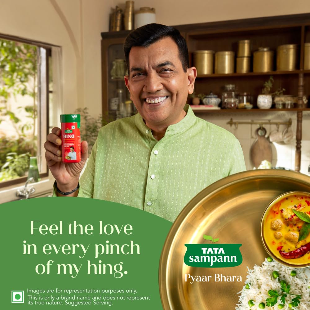 TATA Sampann Hing Compounded Asafoetida Powder 100g Strong Aroma Chef-Recommended Spice