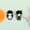 RPG Game Omori Pixel Figure Enamel Pin Anime Cosplay Omori Aubrey Kel Hero Sunny Metal Brooches Lapel Badge Funny Jewelry Gifts