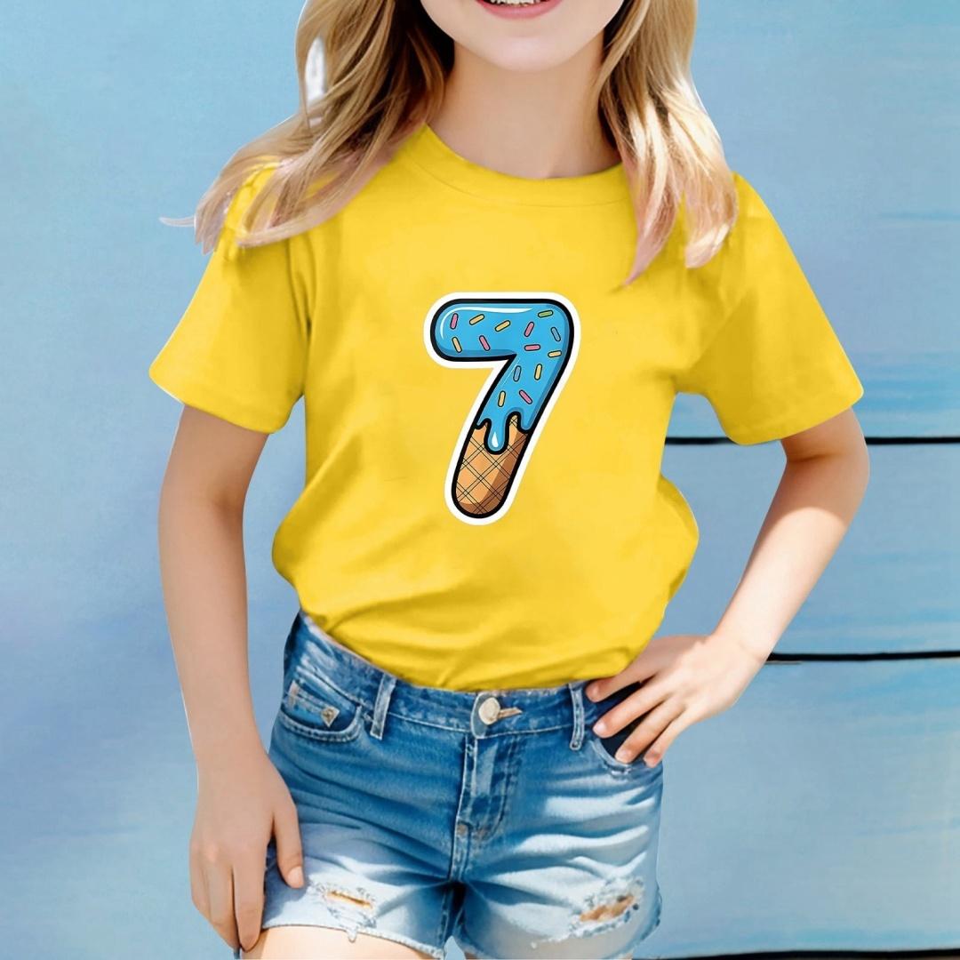 

Children Funny Six Seven 67 Meme Print T-Shirt for Kids Humor Round Neck Tee Novelty Gift Girl Top Fashion Children s Clothing 170