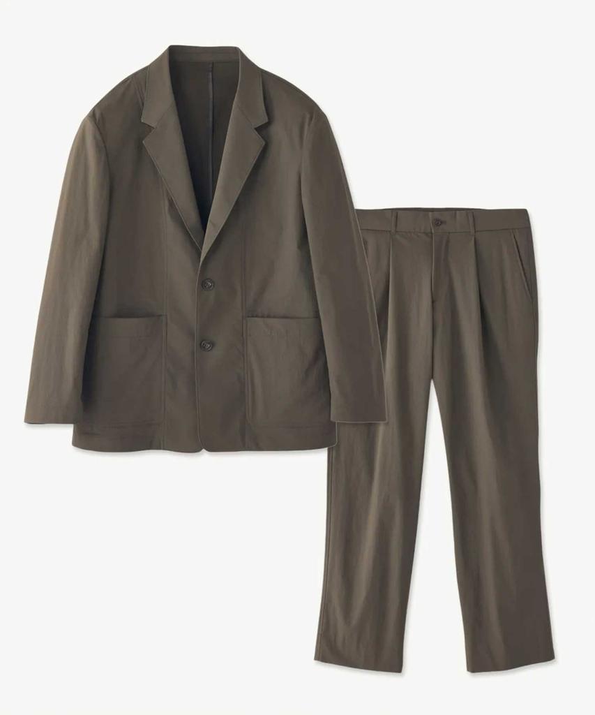 Stco [Summer Setup] Out-Pocket Nylon Stretch Setup Set_Khaki (Oversized)_Sejwb72Set