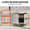 VEVOR BBQ Access Door, 914x534 Mm Double Outdoor Kitchen Door, Stainless Steel Flush Mount Door, Wall Vertical Door with Handles and Vents