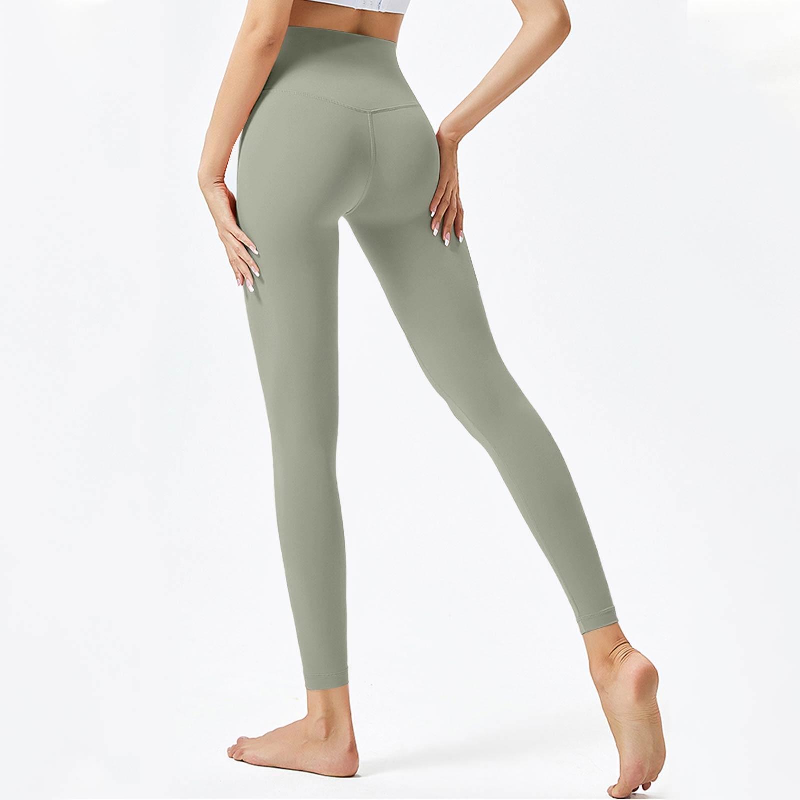 

Жіночі модні однотонні штани для йоги, вузькі спортивні штани з високою талією, спортивні штани XL