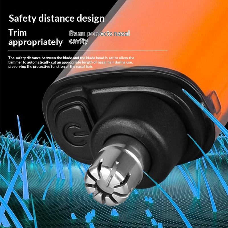 Usb Rechargeable Nose And Ear Hair Trimmer For Men, Mini Portable Electric Clipper, Quick Charging, Low Noise, Compact, Washable