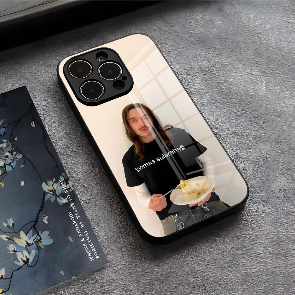 T-Tommy Cash Estonia Phone Case For IPhone 17 Air 16 E Pro Max 15 14 13 Mini 12 Pro 11 Max Plus Black Glass Cover