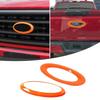 Front & Rear Logo Emblem Badge Trim Ring For Ford F150 2021+ Orange Accessories