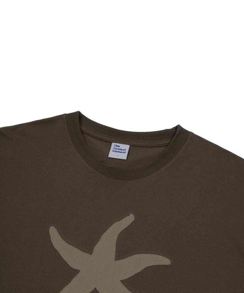 THE COLDEST MOMENT Tcm Vintage Starfish T (Brown)