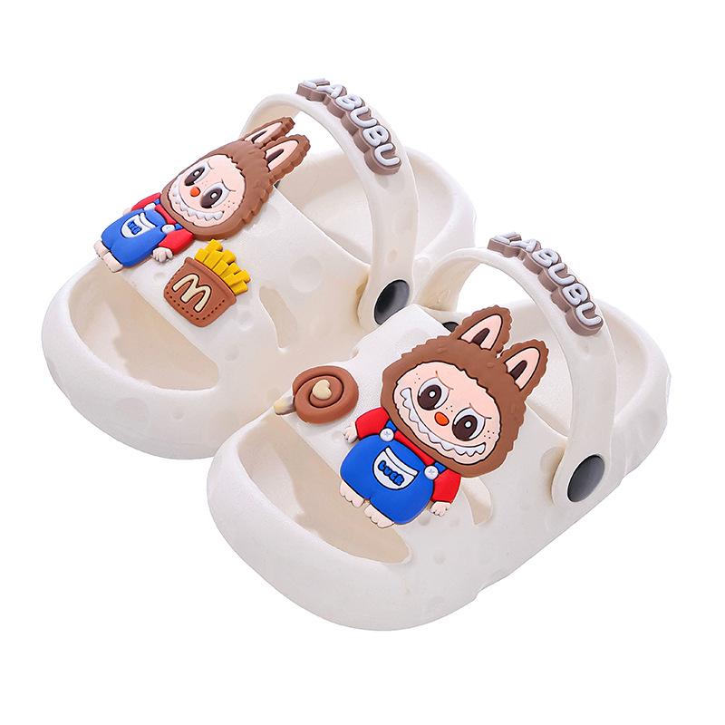 Labubu Cartoon Kids' Summer Soft Sole Anti-Slip Slippers for Boys & Girls