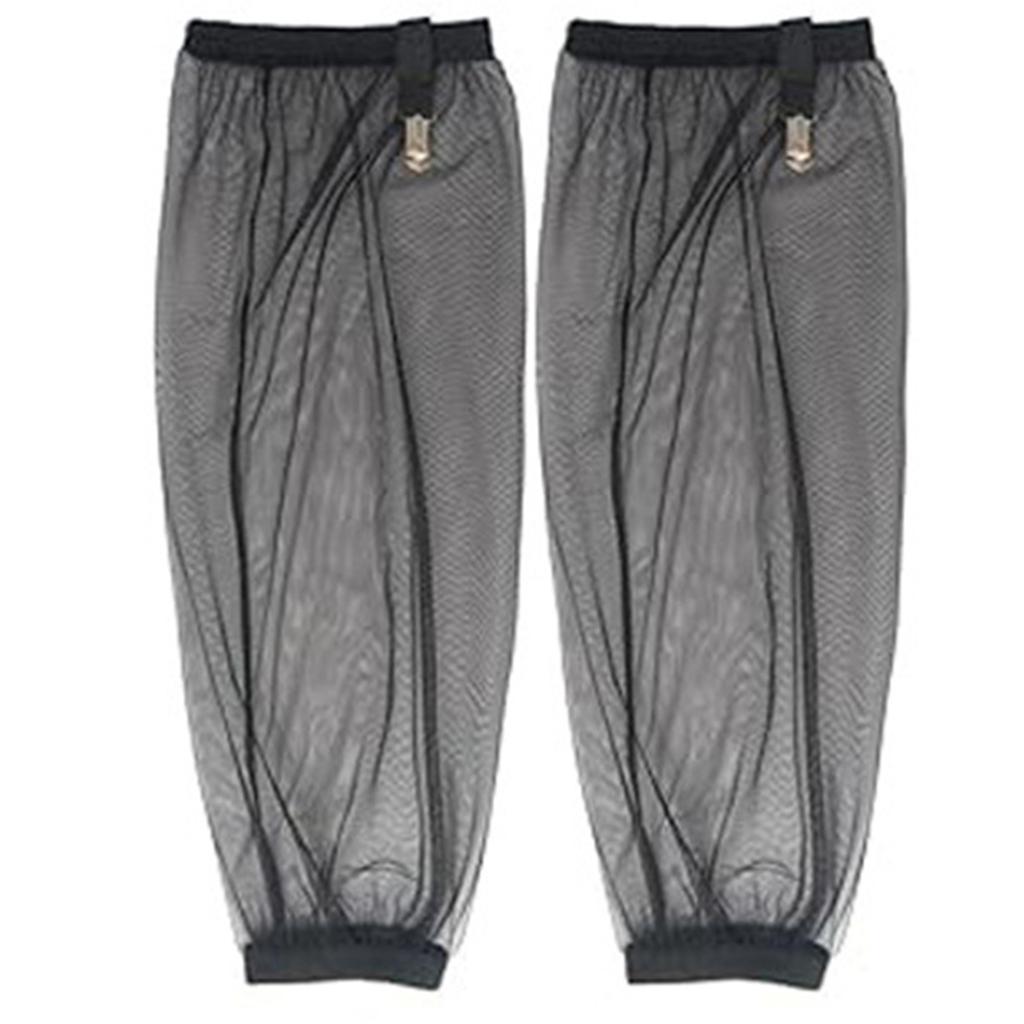 1 par de Mangas para Pies de Malla para Exteriores, Mangas para Brazos de Deportes de Supervivencia, Protectores para Piernas para Acampar, Senderismo, Pesca
