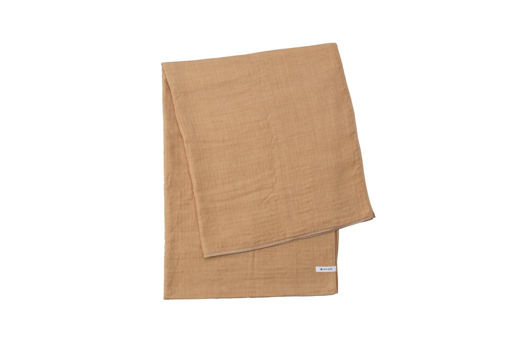 Snow Peak Soft Gauze Outdoor Shawl/Scarf UG-581, Brown, Large,