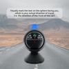 Adjustable Dash Mount Compass Ball, Black | ABS Construction, Adhesive Base, Directional Guide Display, Fits Cars Boats and Trucks, Automotive