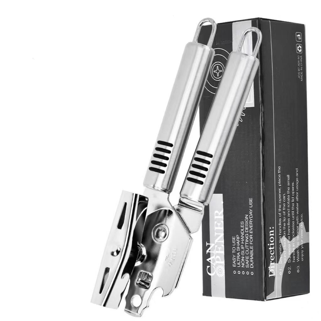 Stainless Steel Multi-Functional Can & Bottle Opener - Effort-Saving Manual Cutter
