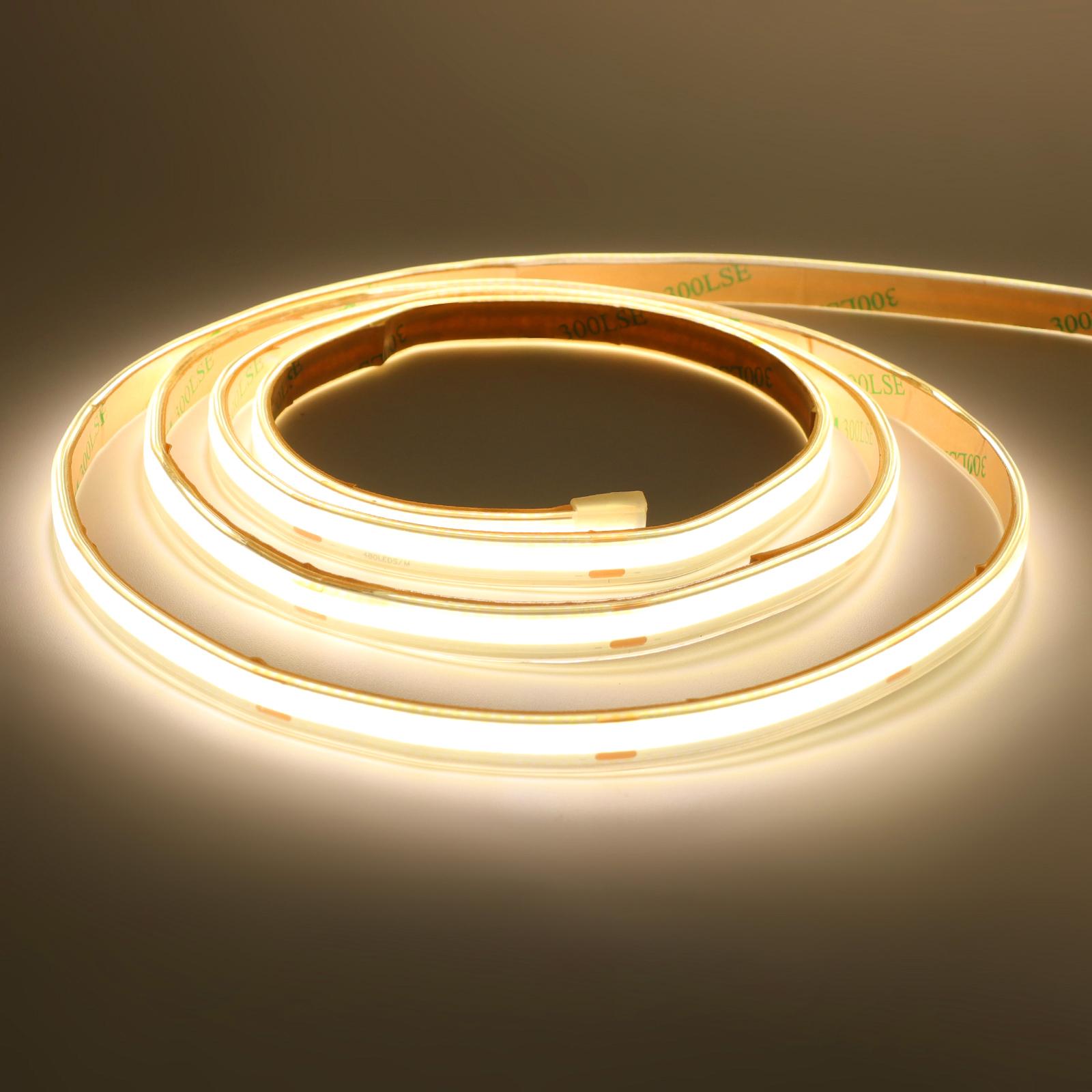 

12V 24V COB Neon Strip Waterproof 480Leds/M 0.5M-20M 3000K 4000K 6000K Home Decor High Brighter Flexible Ribbon Rope LED Light DC 24V 0.5M теплим білим кольором
