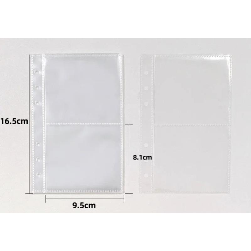 A5 A6 A7 A8 White Binder Po Card Collection Book Postcard Organizer Diary Notebook School Stationery