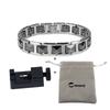 Magnetic Bracelet Benefits Black Ceramic 20cm Hematite Health Energy Bracelet for Men Chain Link Luxury Stainless Steel Bracelet