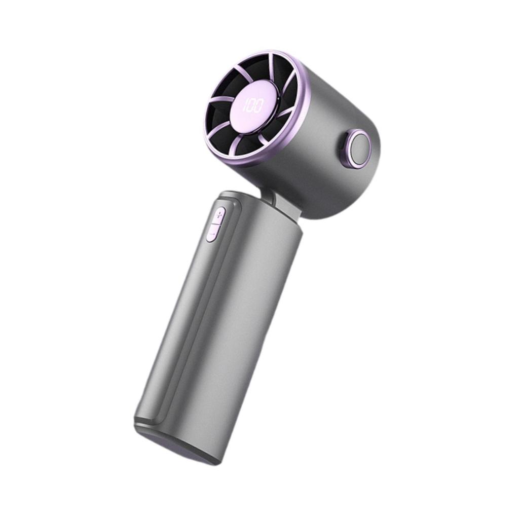Portable Handheld Fan Camping Fan Type C Rechargeable Hand Held Fan Mini Personal Fan for Desk Fishing Camping Traveling Summer