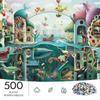 500pcs Sea and Land Fantasy Cityscape Jigsaw Puzzle Suitable for & Families - Rectangular Brain with Challenging Pieces, Portable Boxed Game for, Gift