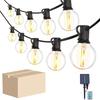 Outdoor String Lights, G40 Global LED Garden Lights,10LED/20LED Edison Vintage Bulbs To Connect To Patio Porch Bistro Outdoor De