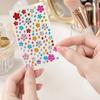 Colorful Star Rhinestone Face Stickers Dopamine Makeup Gems for Music Festival Self-Adhesive Body Jewels for Cheek Decoration