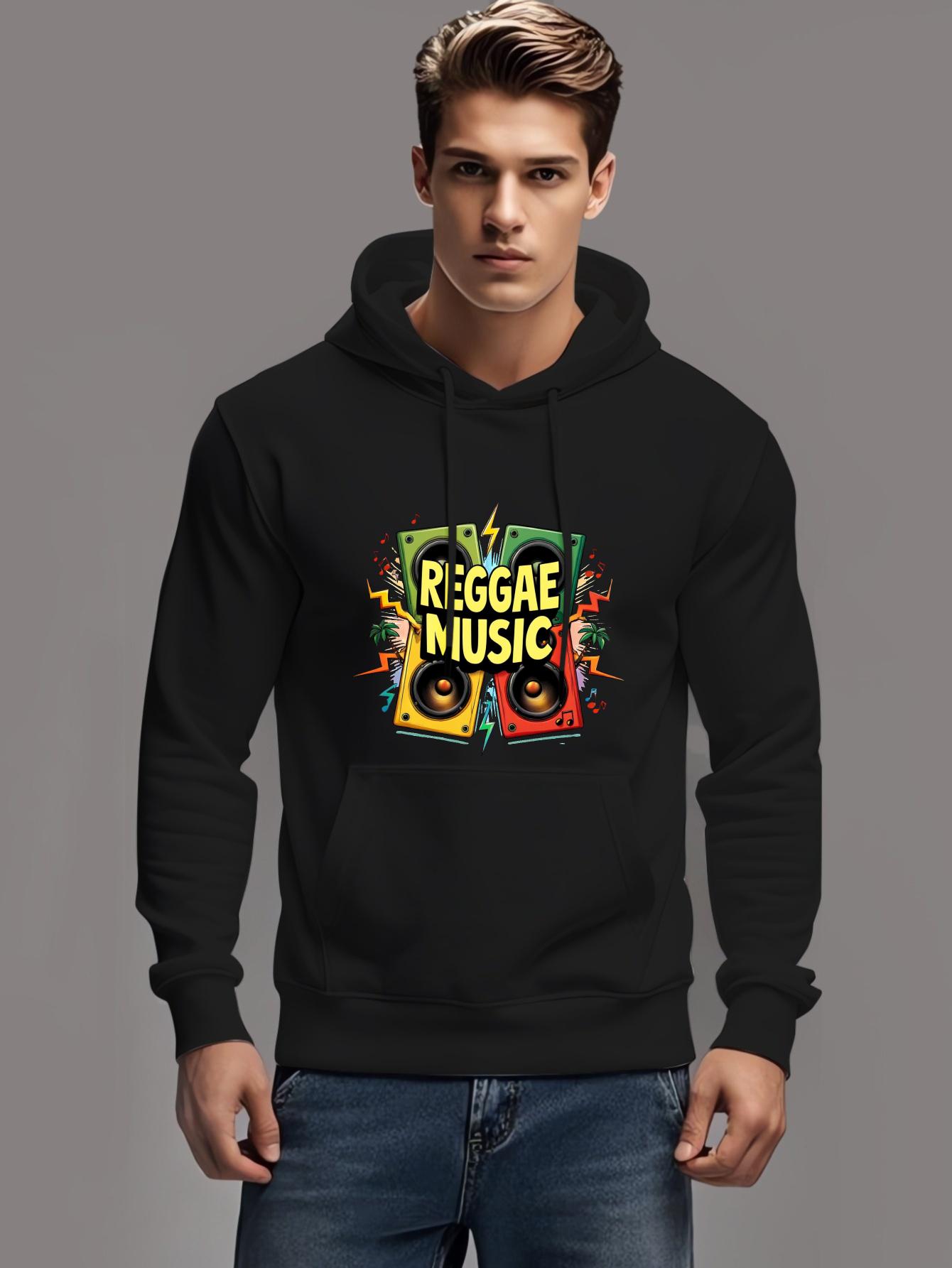 

Reggae Music Colorful Speakers Design Printed Premium Hoodies Mens Autumn Winter Long Sleeve Sweatshirts Fashion Casual Clothing 3XL