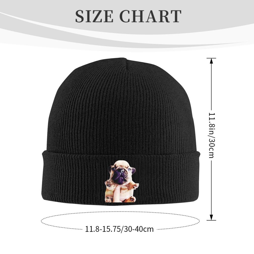 Unisex Pibble Meme Funny Dog Brainrot Wash My Belly Meme Beanie Hats  Casual Knit Hat Autumn Kpop Caps Design Warm Bonnet Hats