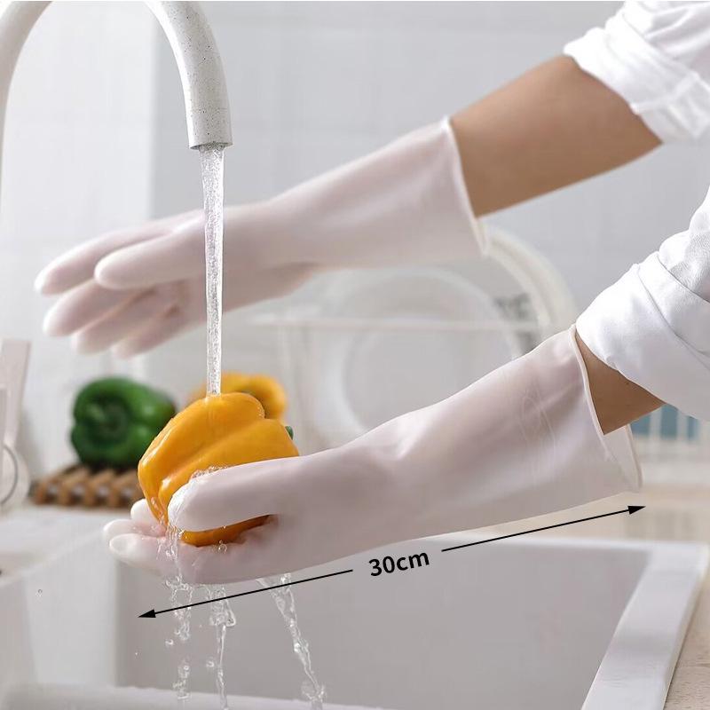 

Thin Kitchen Women s Durable Non-slip Waterproof Rubber Gloves for Housework Medium