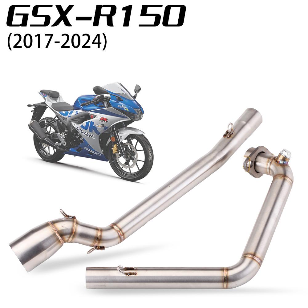 

Slip-on Exhaust Header Tube For Suzuki GSXR150 GSXR125 GSXS150 GSXS125 2017-2024 Moto Escape 51MM Interface Front Link Pipe A
