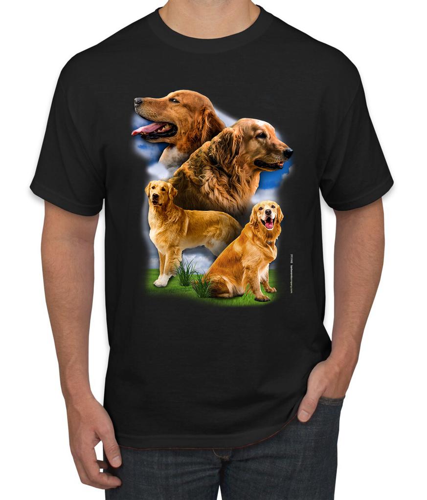 Golden Retriever Dog Portrait Dogs Unisex Graphic Tshirt