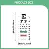 Eye Chart for Exam PVC Low Vision Easy To Clean with Occluder and Pointer Wall Home