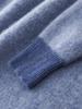 Herren Herbst Winter Dicker Reiner Woll Jacquard Pullover - Rundhals, Einfarbig, Business Casual Kaschmir Basislayer